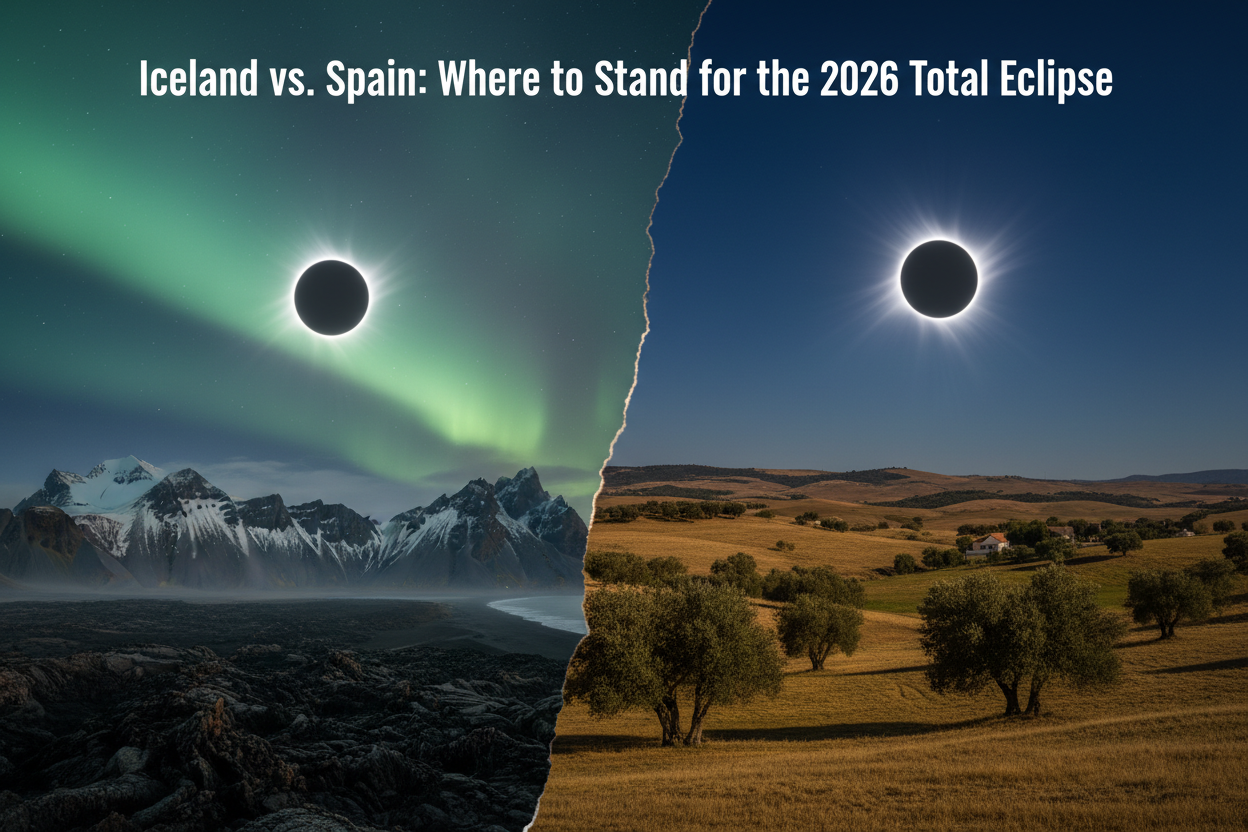 Iceland vs. Spain: Where to Stand for the 2026 Total Eclipse